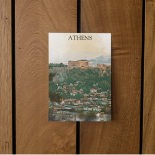 Carte Postale Vue Akropolis Grèce Athènes