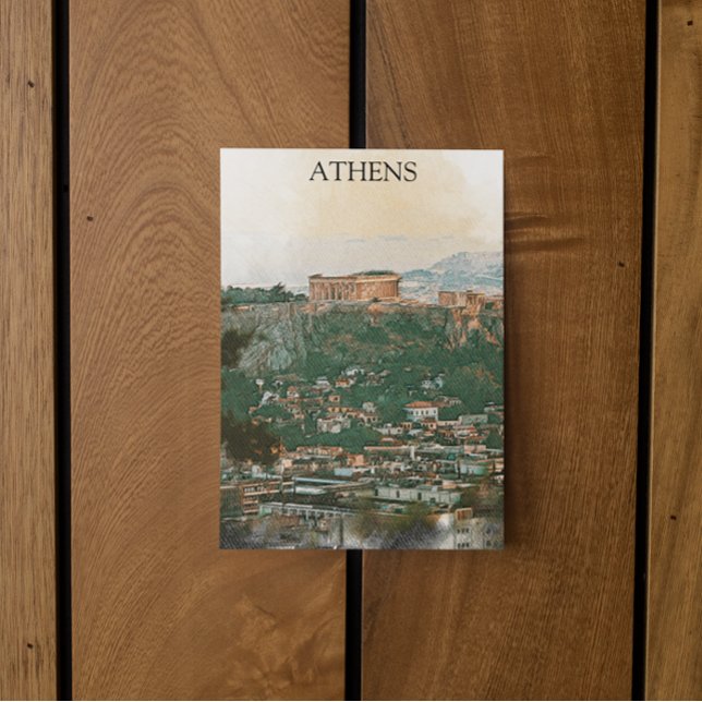Carte Postale Vue Akropolis Grèce Athènes (athens greece akropolis postcard)