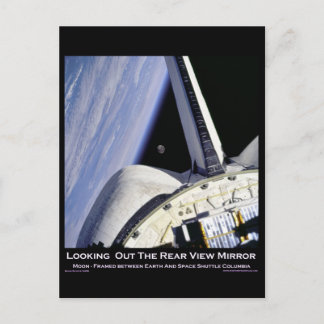 Carte Postale Vue arrière miroir de la navette spatiale