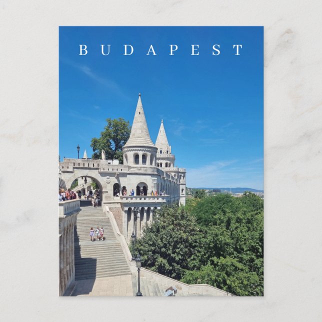 Carte postale vue Bastion des pêcheurs de Budapest (Devant)