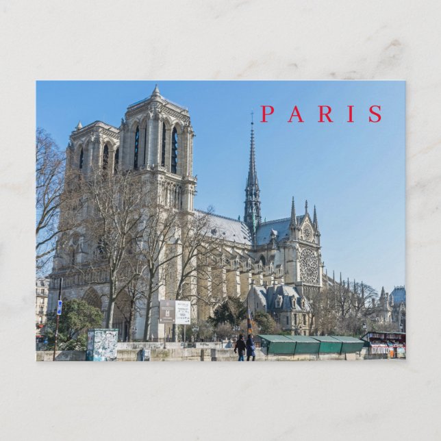 Carte postale vue Cathédrale Notre-Dame de Paris (Devant)