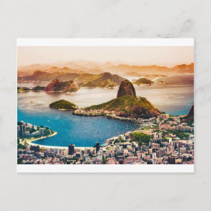 Carte Postale Vue Cityscape De Rio De Janeiro