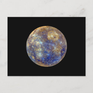 Carte Postale Vue colorée de Mercure