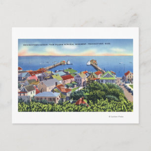 Carte Postale Vue commémorative du pèlerin du port