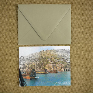 Carte Postale Vue côtière d'Antalya Turquie