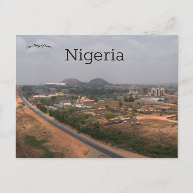 Carte Postale Vue d'Abuja Nigeria (Devant)