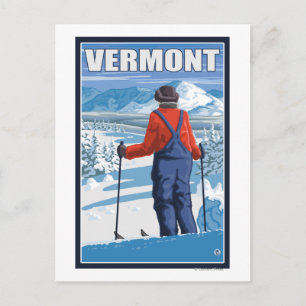 Carte Postale Vue d'admission VermontSkier