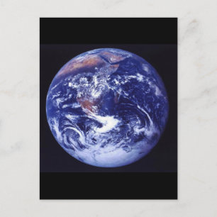 Carte Postale Vue d'Apollo 17 de la Terre dans l'espace