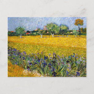 Carte Postale Vue d'Arles avec Irises Vincent van Gogh peinture