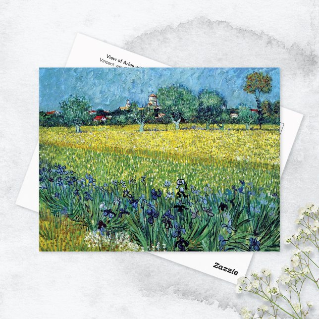 Carte Postale Vue d'Arles Iris Vincent van Gogh (Créateur téléchargé)