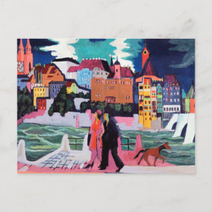 Carte Postale Vue de Bâle et du Rhin