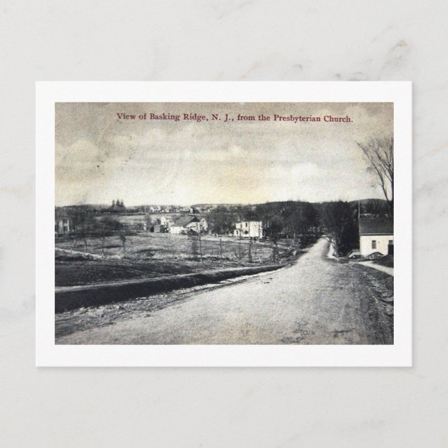 Carte Postale Vue de Basking Ridge, New Jersey Vintage (Devant)