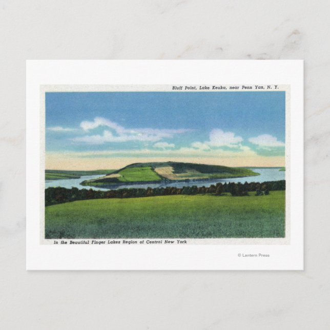 Carte Postale Vue de Bluff Point près de Penn Yan (Devant)