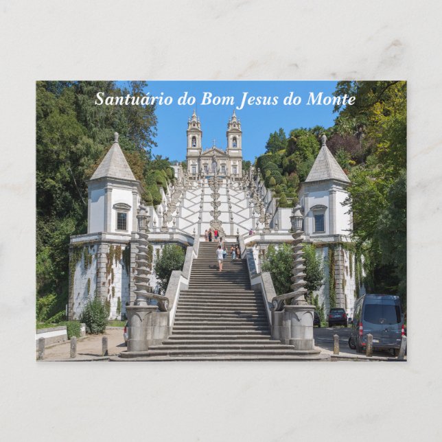 Carte Postale Vue de Bom Jesus do Monte. (Devant)