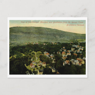 Carte Postale Vue de Brattleboro, VT 1913 Vintage