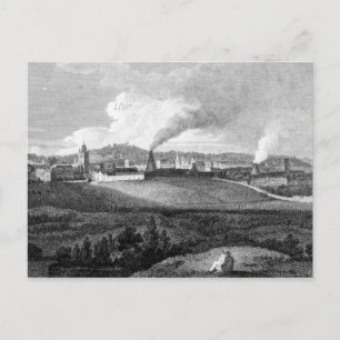 Carte Postale Vue de Bristol de Pile Hill, gravée par