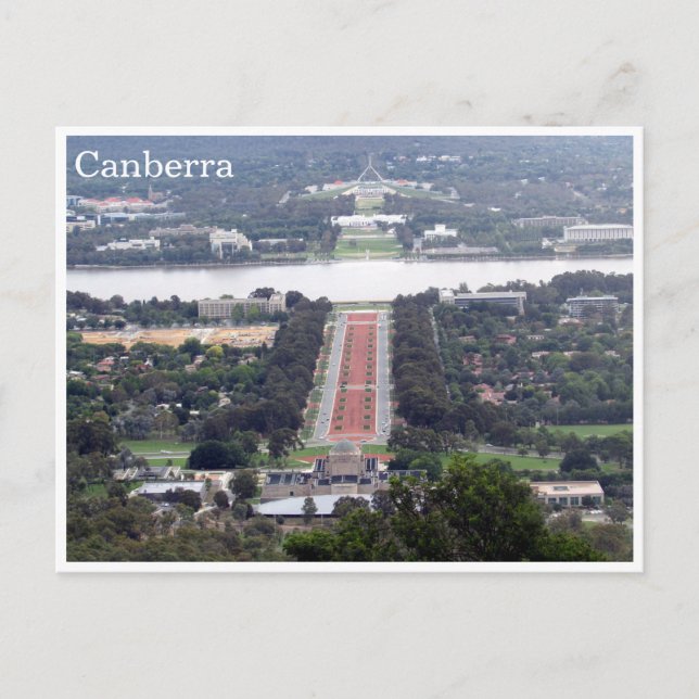 Carte Postale vue de Canberra (Devant)
