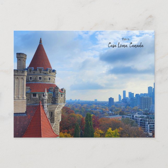 Carte Postale Vue de Casa Loma, Toronto, Canada  (Devant)