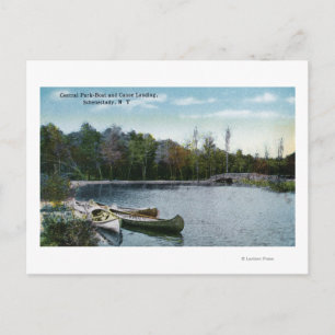 Carte Postale Vue de Central Park Bateau & Canoë Landing