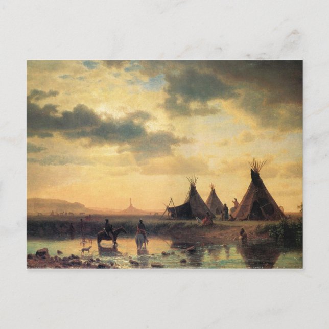 Carte Postale Vue de Chimney Rock par Albert Bierstadt (Devant)