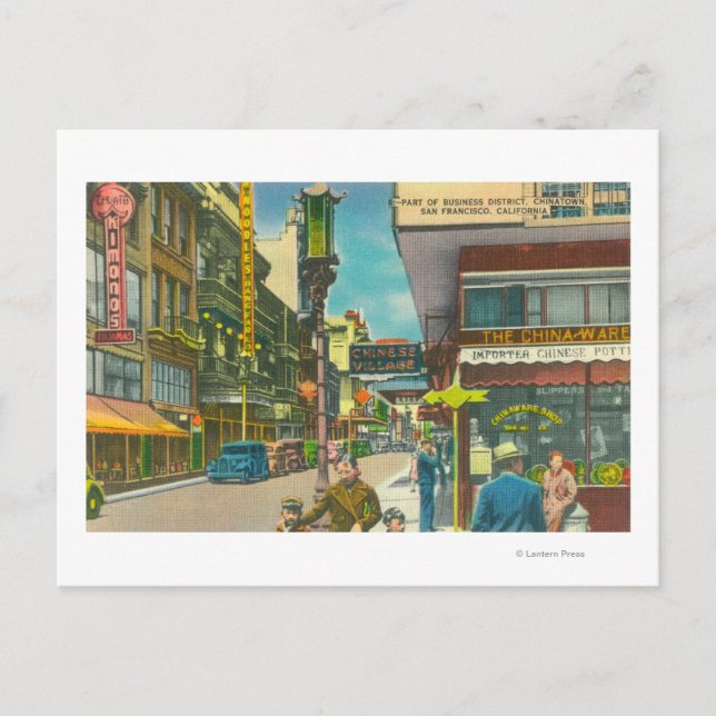 Carte Postale Vue de Chinatown Business Section (Devant)
