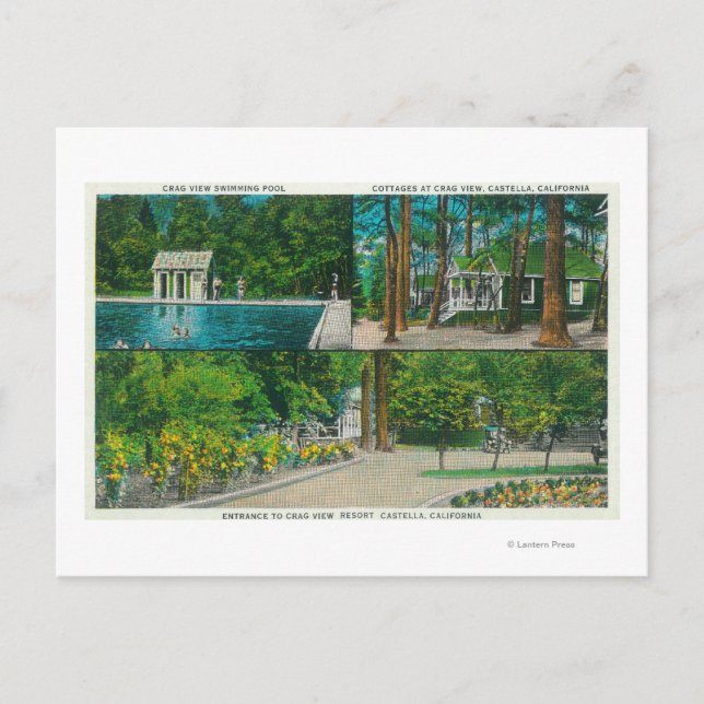 Carte Postale Vue de Crag View ResortCastella, CA (Devant)
