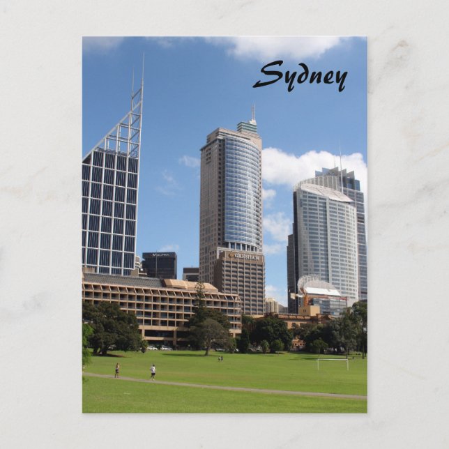 Carte Postale vue de domaine sydney (Devant)