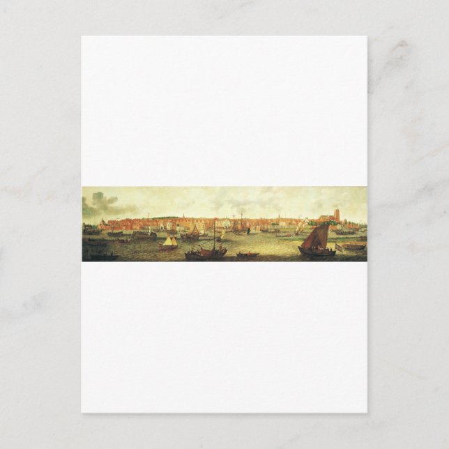 Carte Postale Vue de Dordrecht du Nord par Adam Willaerts (Devant)