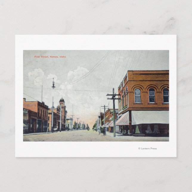 Carte Postale Vue de First StreetNampa, ID (Devant)