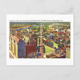 Carte Postale Vue de Franklin Parkway à Philadelphie