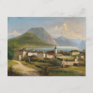 Carte Postale Vue de Gmunden Johann Wilhelm Jankowsky