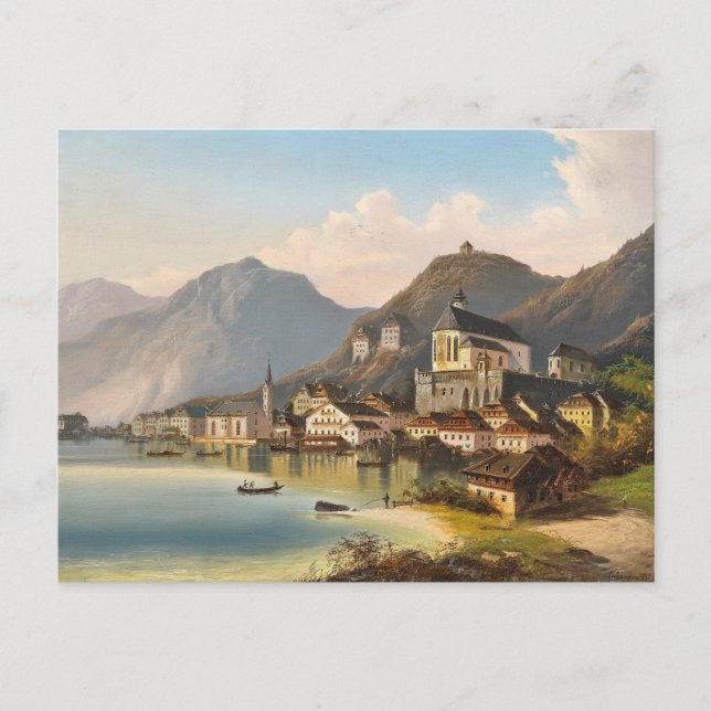 Carte Postale Vue de Hallstatt | Johann Wilhelm Jankowsky (Devant)