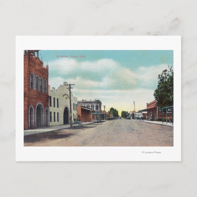 Carte Postale Vue de K StreetTulare, CA (Devant)