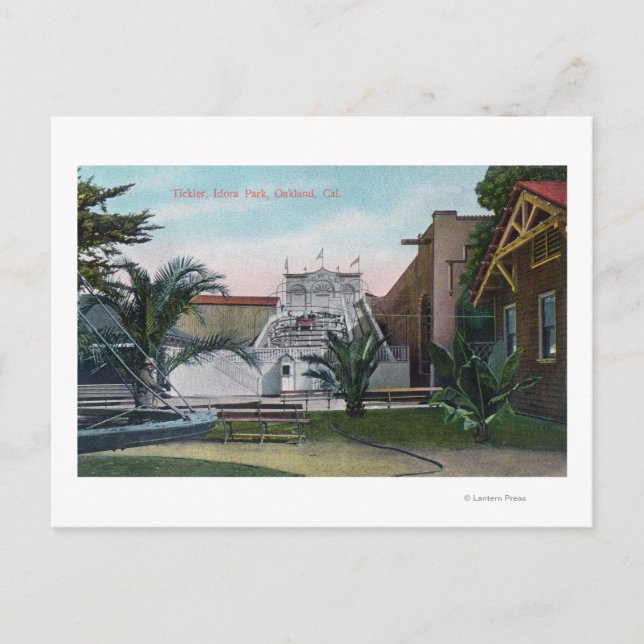 Carte Postale Vue de la balade au volant à Idora Park (Devant)