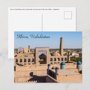 Carte Postale Vue de la citadelle Kunya-ark - Khiva, Ouzbékistan