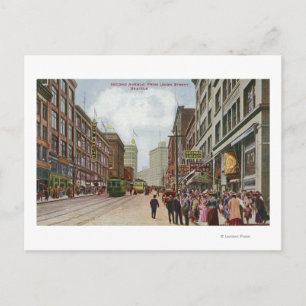 Carte Postale Vue de la deuxième avenue de Union Street