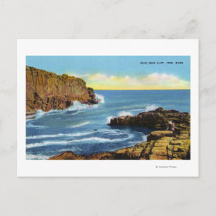 Carte Postale Vue de la falaise de Bald Head à York Beach