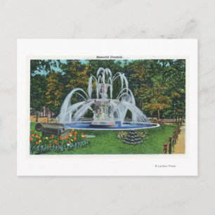 Carte Postale Vue de la fontaine commémorative, Vassar College