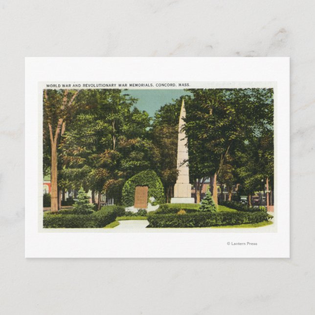 Carte Postale Vue de la guerre mondiale, monuments commémoratifs (Devant)