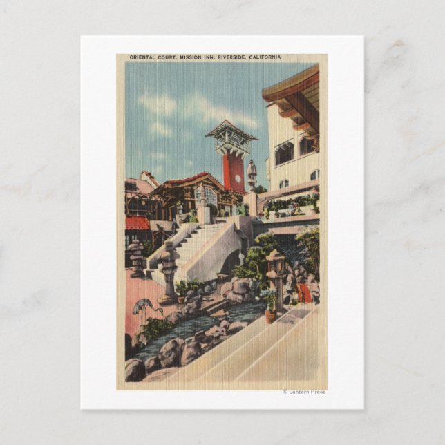 Carte Postale Vue de la Mission Inn & Oriental Court (Devant)