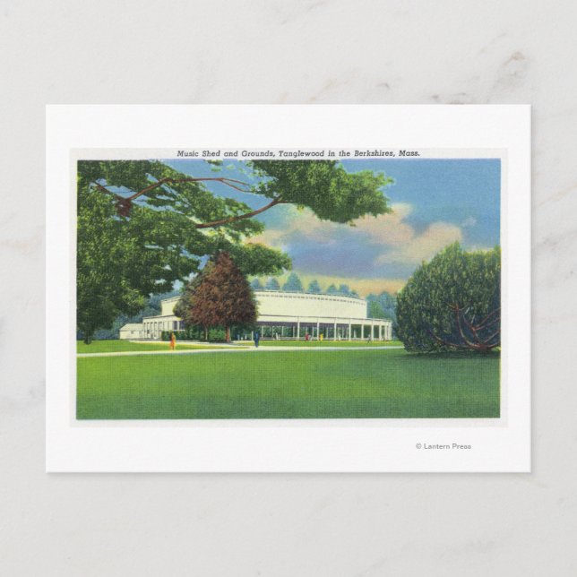 Carte Postale Vue de la musique Tanglewood Shed and Grounds (Devant)