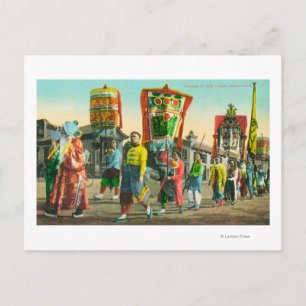 Carte Postale Vue de la parade des Tongs, Chinatown