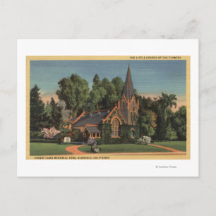 Carte Postale Vue de la petite église des fleurs