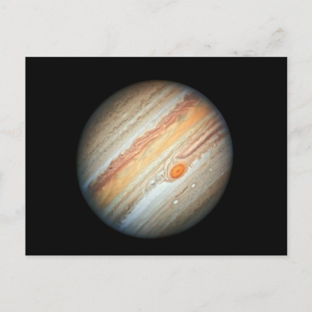 Carte Postale Vue de la planète Jupiter (télescope Hubble) (Devant)