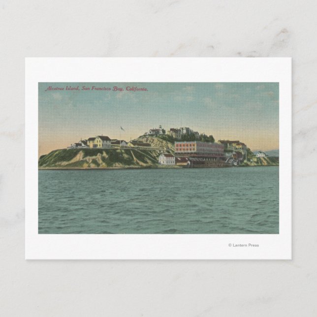 Carte Postale Vue de la prison de l'île CAAlcatraz (Devant)