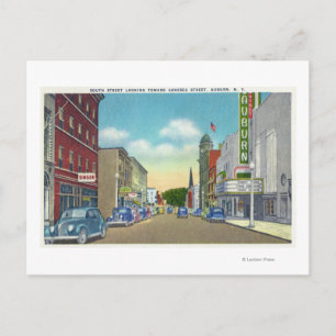 Carte Postale Vue de la rue Sud de Genesee Street