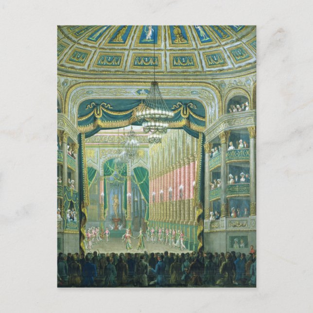 Carte Postale Vue de la scène de l'Opéra de Paris (Devant)