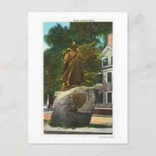 Carte Postale Vue de la statue de Roger Conant