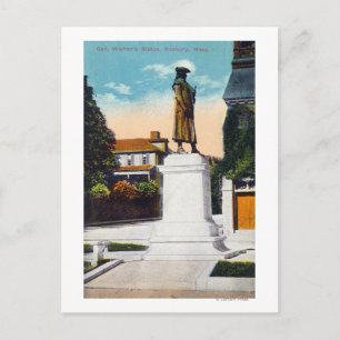 Carte Postale Vue de la statue du général Warren