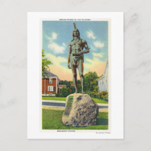 Carte Postale Vue de la Statue Massasoit # 2
